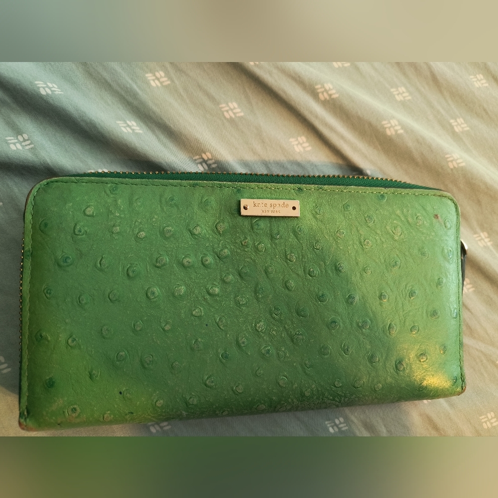 Kate Spade New York Green Wallet Clutch Purse